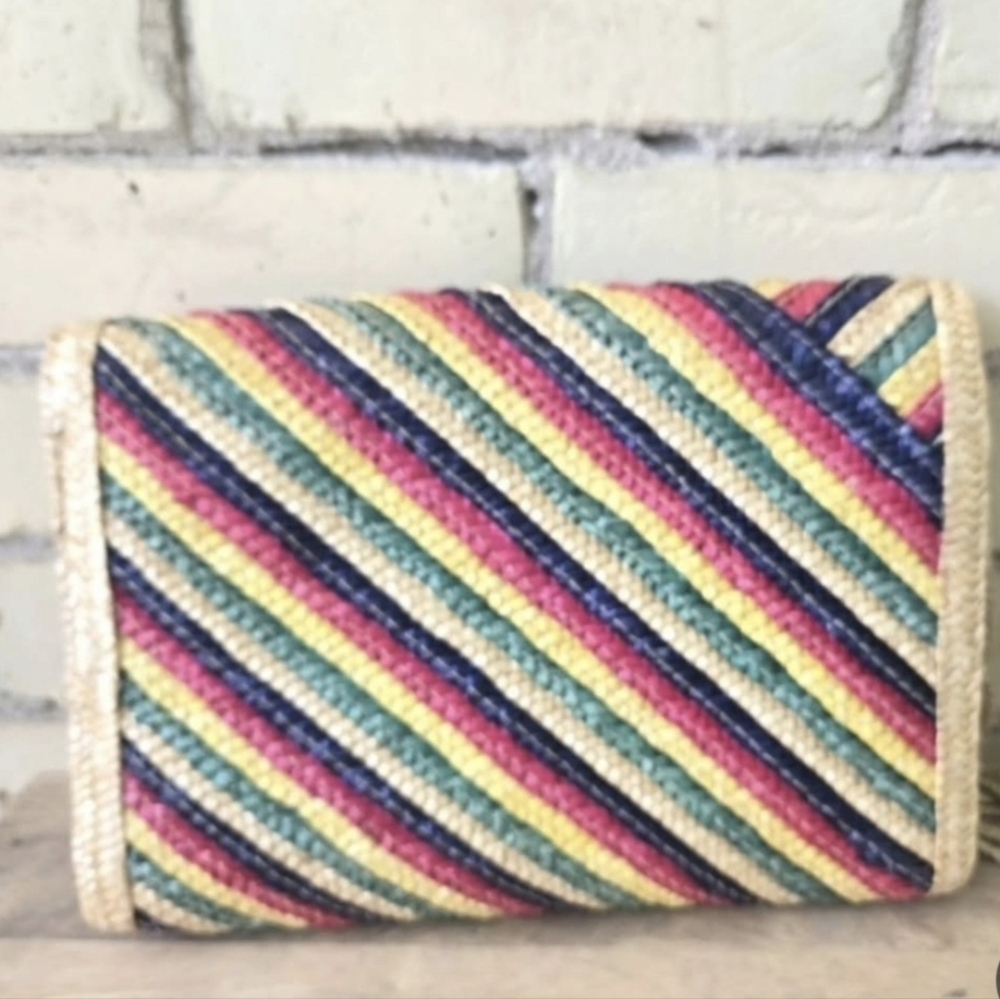 Vintage Rainbow Basket Bag - Picture 4 of 6